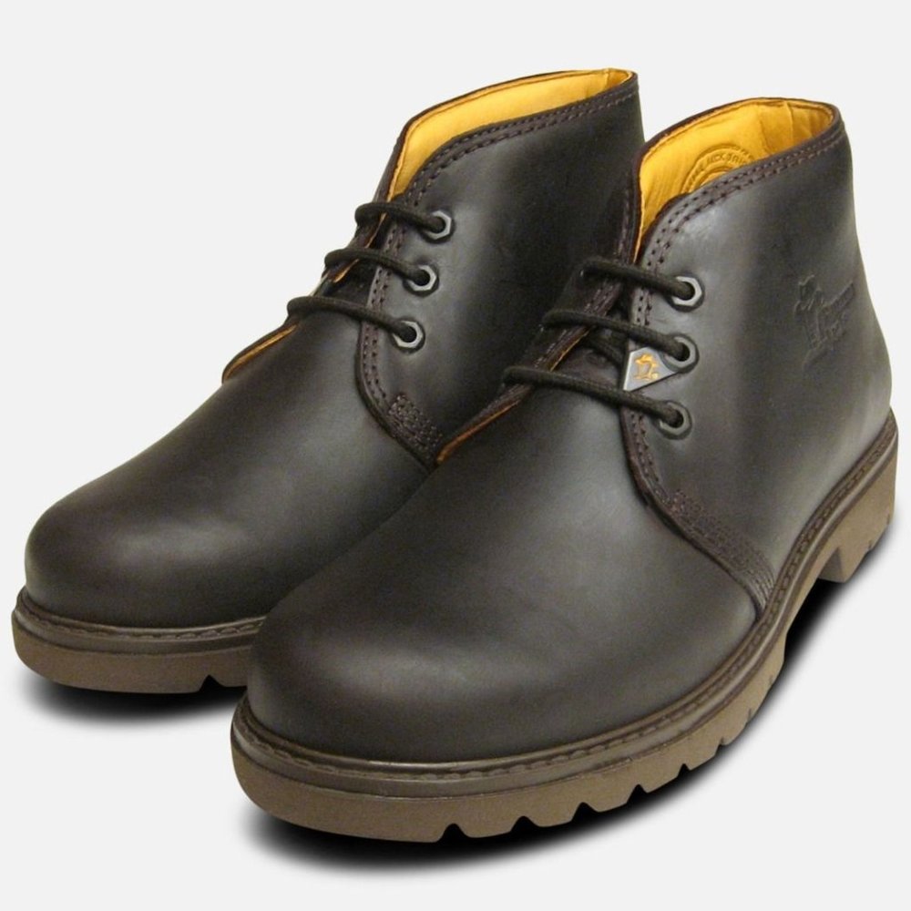Panama Jack Brown Waxy Waterproof Havana Joe Chukka Boots - Picture 1 of 5